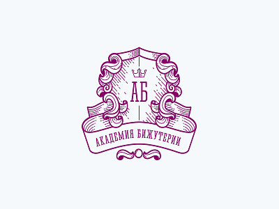 Bijouterie Academy academy bijouterie brand identity branding crown emblem logo logomachine logotype