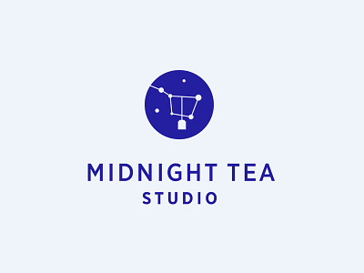 Midnight Tea big dipper brand identity branding logo logomachine logotype night tea tea bag