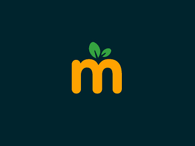 Mandarin brand identity branding logo logomachine logotype mandarin minimalistic orange