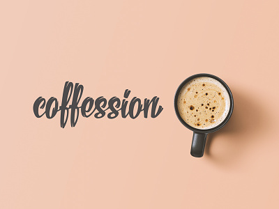 Coffession brand identity branding coffee coffee shop lettering logo logomachine logotype typography