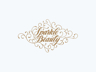 Sparkle Beauty beauty beauty center brand identity branding gold lettering logo logo inspiration logomachine logotype