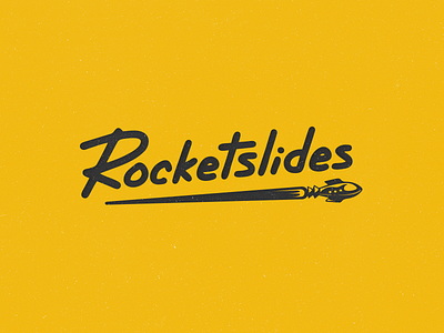 Roсketslides logo logo design logo inspiration logomachine logotype rocket yellow