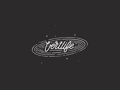 Vertlife black brand identity branding galaxy logo logo inspiration logomachine logotype space