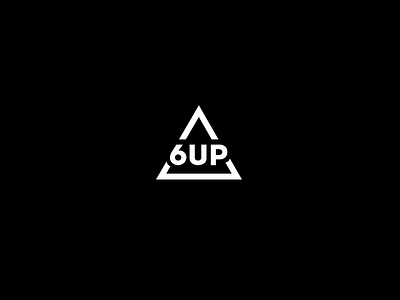 6 UP black brand identity branding logo logo design logo inspiration logomachine logotype music triangle