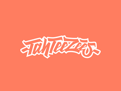 Tahteezees lettering logo logo design logo inspiration logomachine logos orange t shirt typography