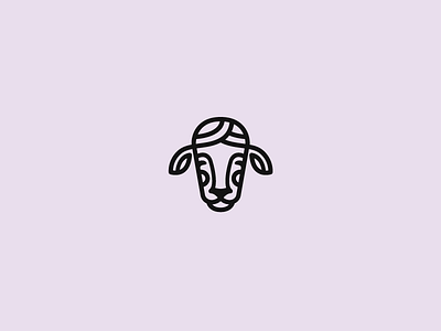 Woolie animal brand branding design logo logotype pink sheep