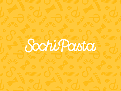 Sochi Pasta brand brandidentity branding food identity logo logotype meal pasta white yellow