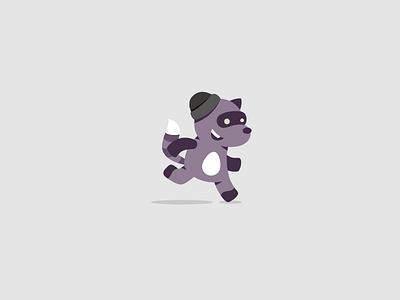 Mission $ brand brandidentity branding grey identity logo logotype purple quest quests raccoon thief