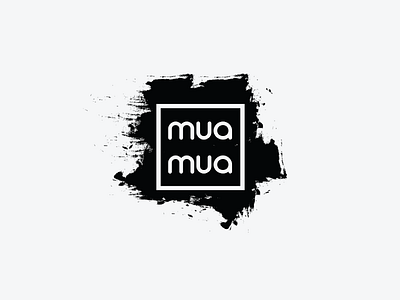 Mua Mua black brand brandidentity branding fashion identity logo logotype make studio up white