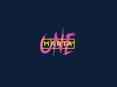 Marta One art artist brand brandidentity branding explode identity logo logotype performance pink show