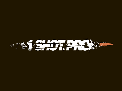 One Shot Pro black brand brandidentity branding dynamic identity logo logotype orange shot white