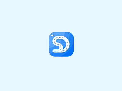 Smart Driver app blue brand brandidentity branding driver identity light logo logotype road white