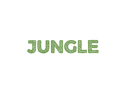 Jungle II brand brandidentity branding green identity lettering logo logotype nature pattern shop white