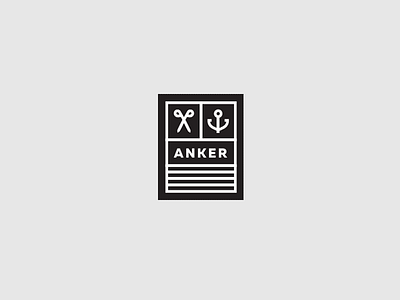 Anker II anker barbershop black brand brandidentity branding font identiy logo logotype sea white