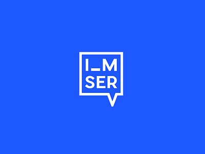 iamserv blue brand branding branidentity light logo logotype white