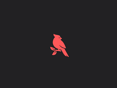 Red cardinal bird logo