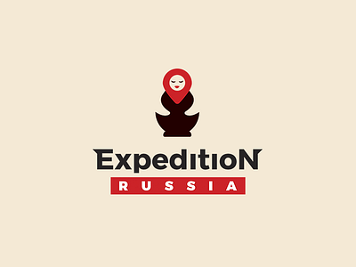 Expedition Russia adventures doll dsign geography logo matreshka red russia travel