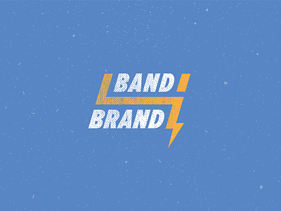 Band 4 Brand agency blue brand identity branding light logo logo design logomachine logotype orange white
