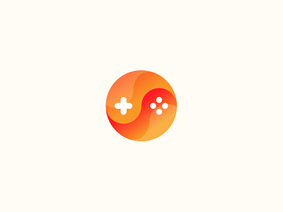 SunStrike Studios app brand brandidentity branding game identity logo logotype orange yang yellow yin