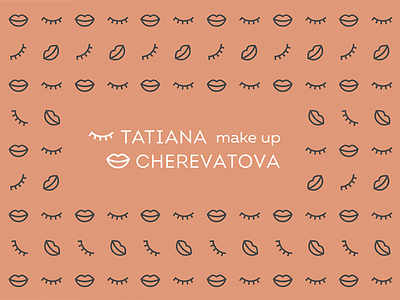 Tatiana Cherevatova Make Up brand brandidentity branding font girl gold lip logo logotype make studio up