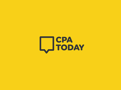 CPA Today black brand brandidentity branding cpa identity logo logotype news white yellow