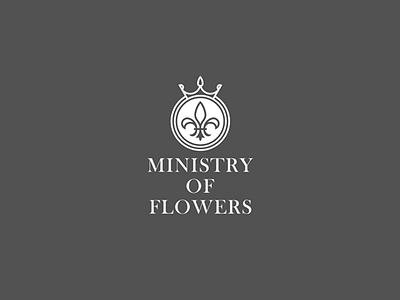 Ministry of fowers black brand brandidentity branding folowers font identity logo logotype shop simple white