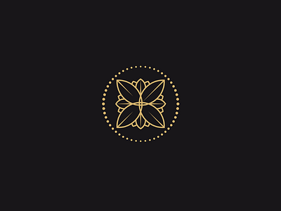 Gallery of Beauty beauty black brand brandidentity branding dark femme flower gold identity logo logotype