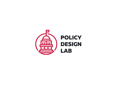 Policy Design Lab black brand brandidentity branding burgundy house identity logo logotype policy white