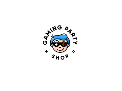 Gaming Party Shop black blue brand brandidentity branding fun game green identity logo logotype party