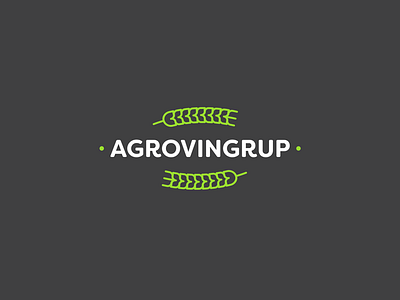 Agrovingrup agro brand clear font gray green identity logo logotype nature simple white