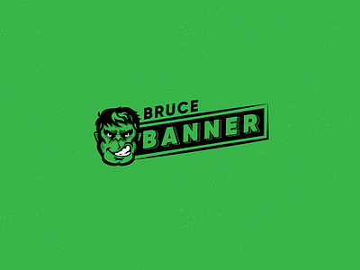 Bruce Banner II brand brandidentity branding green hand house identity logo logotype marvel superhero