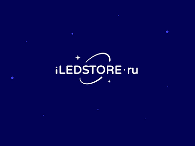 ILedStore brand branding font glow identity logo logotype simply store