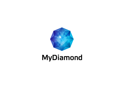 My Diamond black blue brand brandiidentity branding brilliant diamond font identity logo logotype