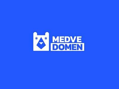 Medvedomen bear blue brand branding font identiy logo logotype nature