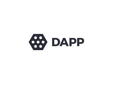 Dapp behance black brand branding development identity logo logotype