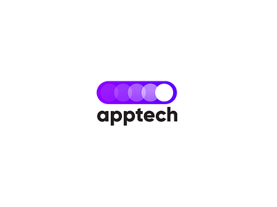 Apptech brand branding develop development font logo logotype sign