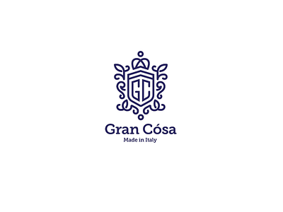 Gran Cosa blue brand branding elegant font identity logo logotype products sign soft