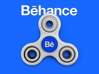 Branded fidget spinners on Be