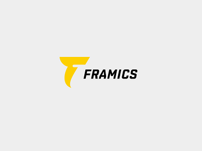 Framics black brand branding font identity logo logotype motocycles sign yellow