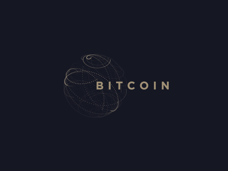 Bitcoin animation bitcoin brand brandidentity dark gif gold identity it logo logos logotype