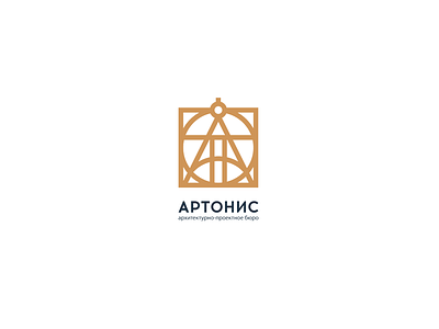 Artonis architectural architecturу black brand branding font gold identity logo logotype sign white