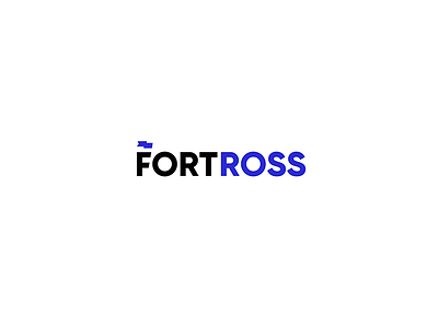 Fortross black blue brand branding font fort fund identity logo logotype sign white