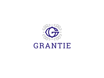 Grantie brand branding business elegant font gift gifts identity logo logotype sign silver