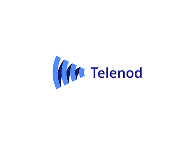 Telenod black blue brand branding font logo logotype sign white