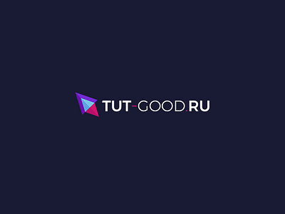 Tut-good.ru blue brand identity branding logo logo inspiration logotype minimalist pink purple simple trading white