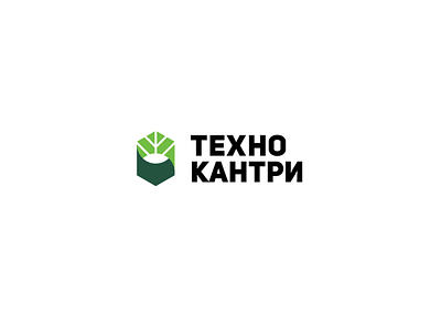 Techno Country black font green identity leaf logo logotype sign store techno