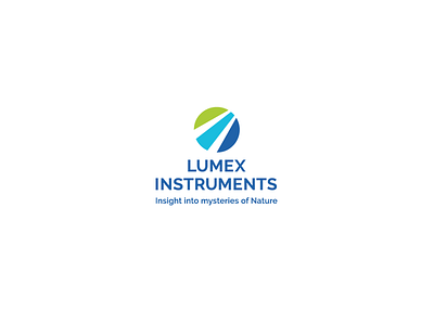 Lumex instruments analyses blue brand branding font green identity logo logotype nature sign white