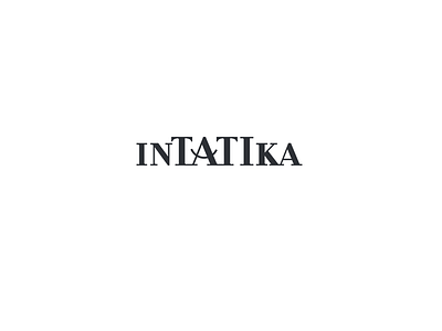 Intatika black brand fashion font identity kids logo logos logotype sign style