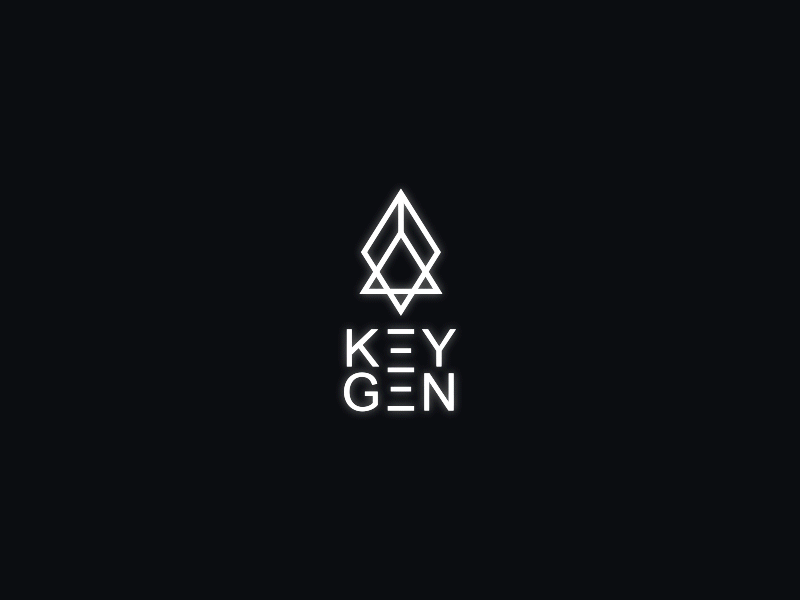 Keygen animation blue brand gif identity logo logos logotype media music pink white