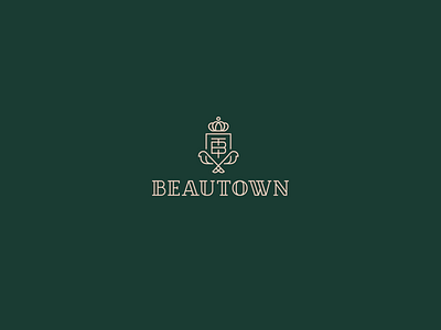 Beautown beauty branding elegant femme font green identity kraft logo logotype women